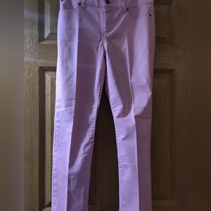 Women's Pink Signature Slim Cropped Jeans Size 6 / 28